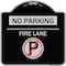 Signmission No Parking Fire Lane W/ No Parking Heavy-Gauge Aluminum Architectural Sign, 18" x 18", BS-1818-23810 A-DES-BS-1818-23810 - alternate 1